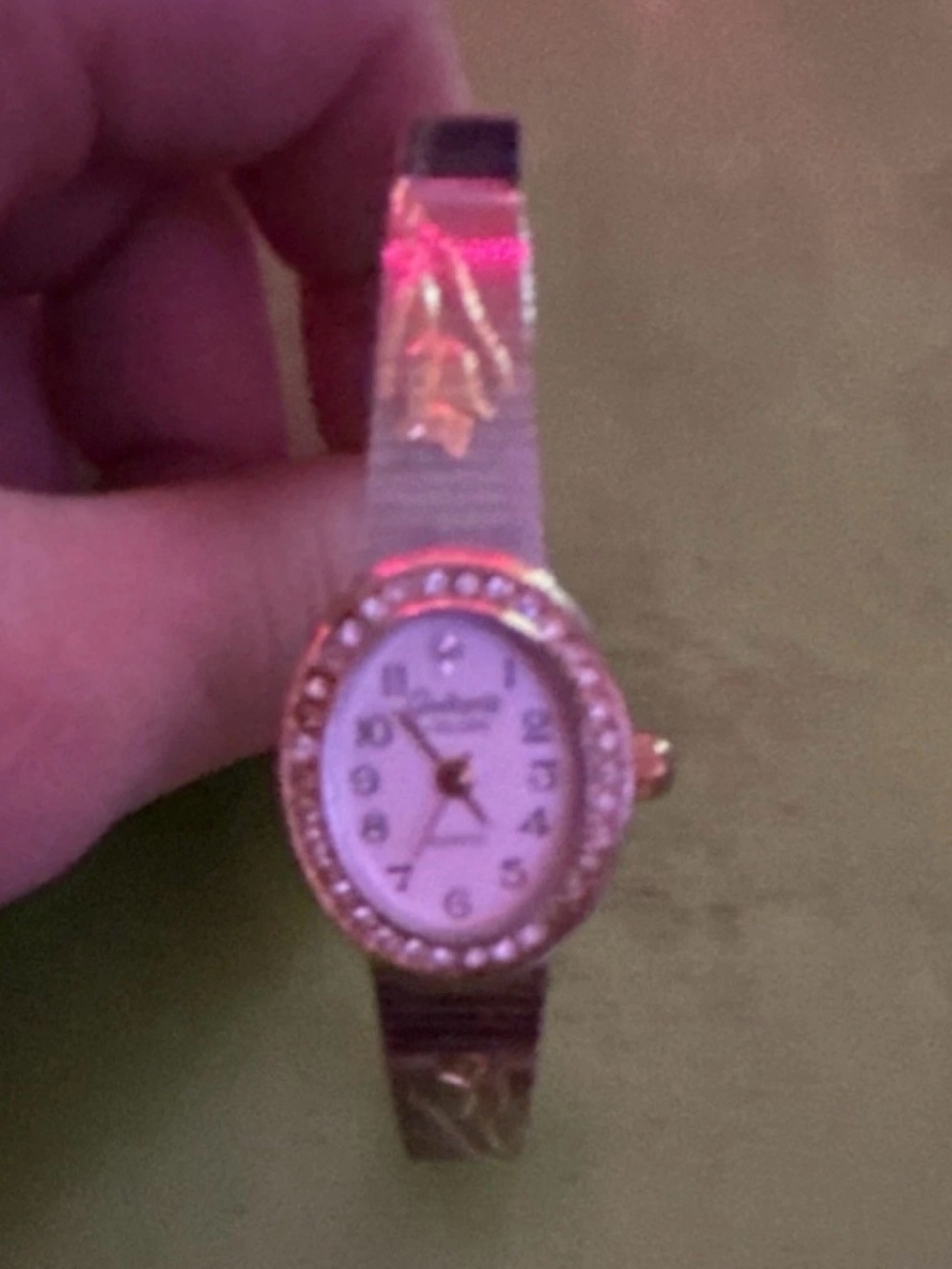 Women's Rose Gold Crystal Accent Bracelet Watch